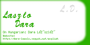 laszlo dara business card